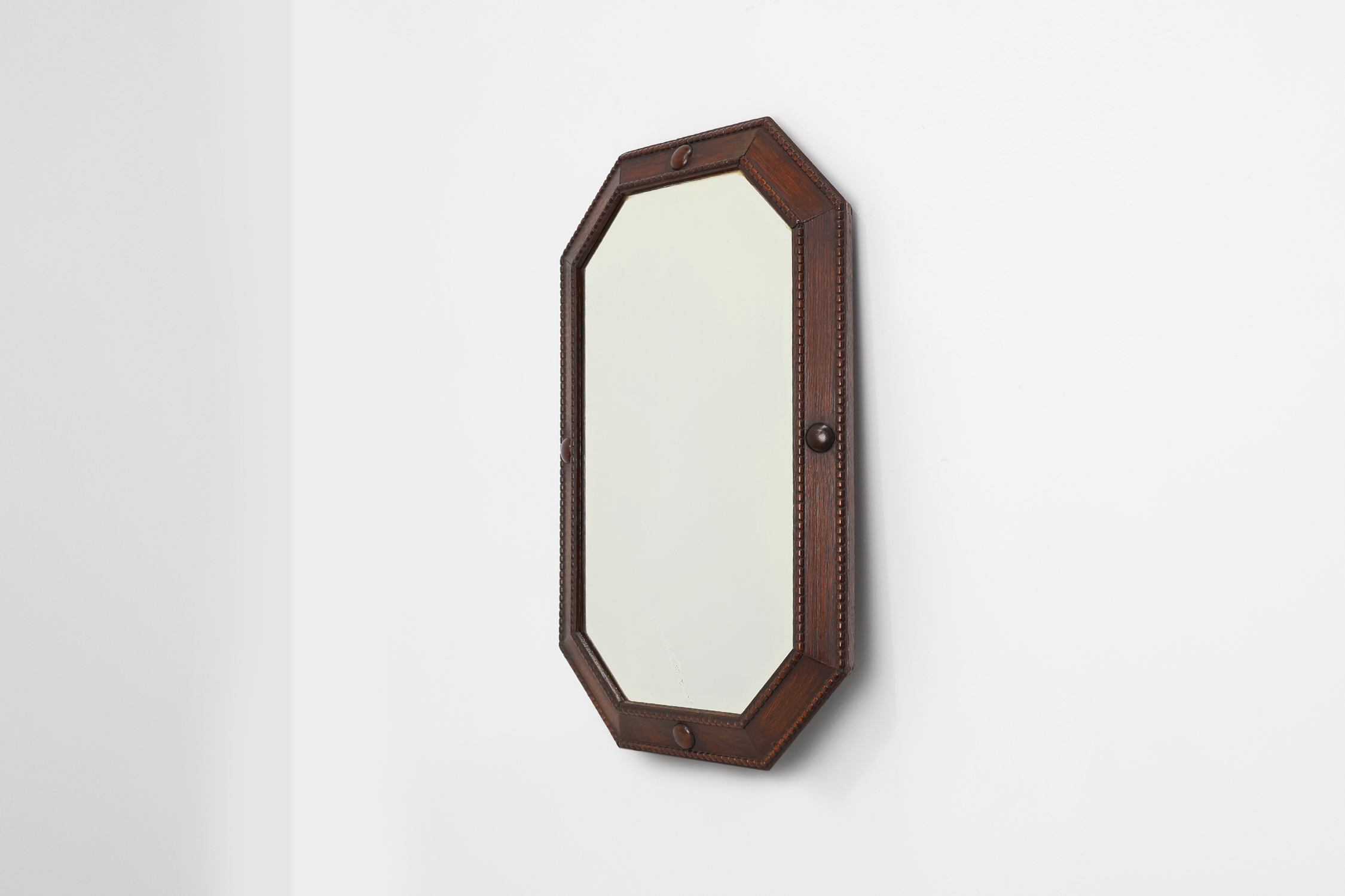 French Art Deco Mirror in Wood, circa 1920thumbnail
